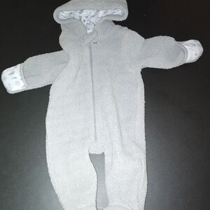 Cozy Gray Hooded Kids One Piece